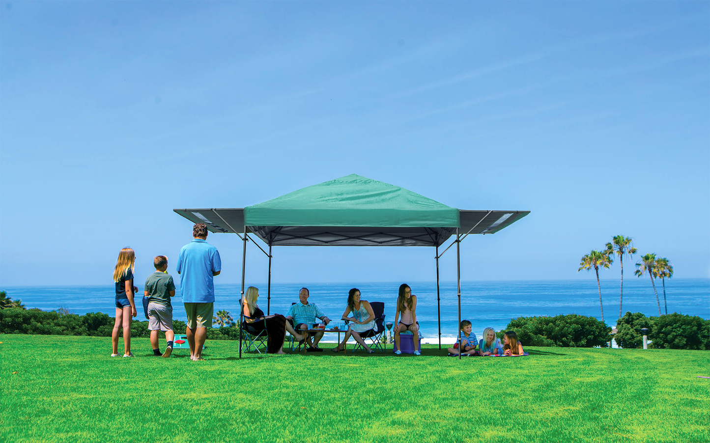 10 x 17& Straight Leg Canopy - Turquoise