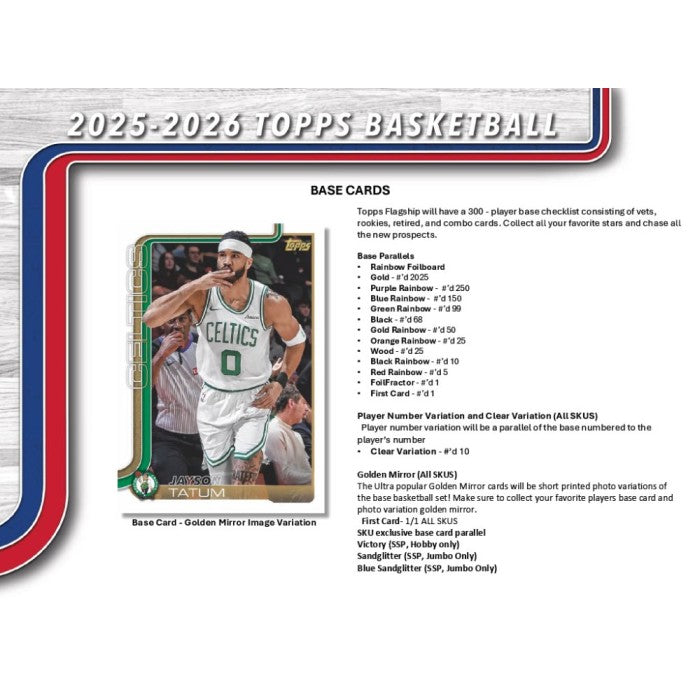 2025/26 Topps Flagship Basketball Jumbo Box