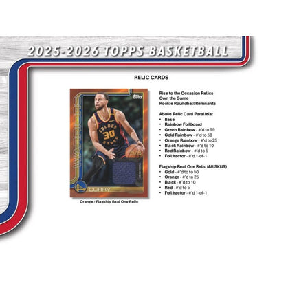 2025/26 Topps Flagship Basketball Jumbo Box