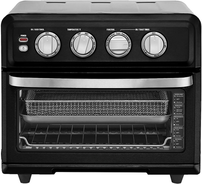 Air Fryer + Convection Toaster Oven, 8-1 Oven with Bake, Grill, Broil & Warm Options, Stainless Steel