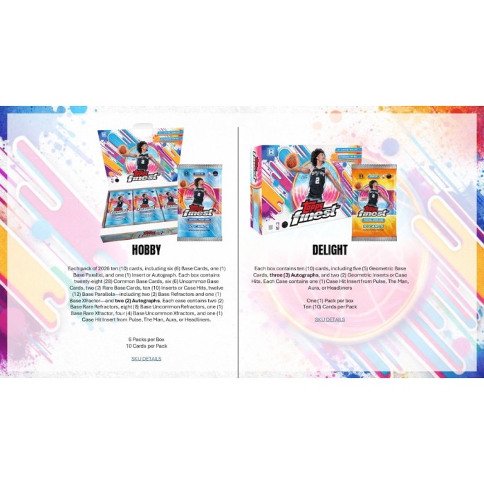2025/26 Topps Finest Basketball Hobby Box