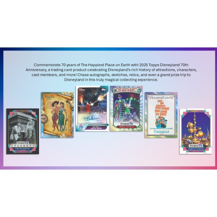 2025 Topps Disneyland 70th Anniversary Hobby Box Presale