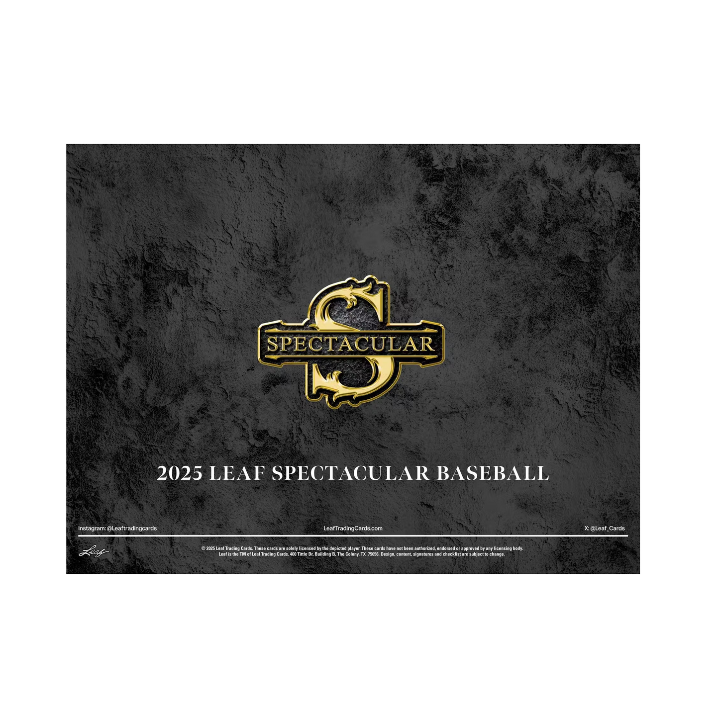 2025 Leaf Spectacular Baseball 3-Box Case