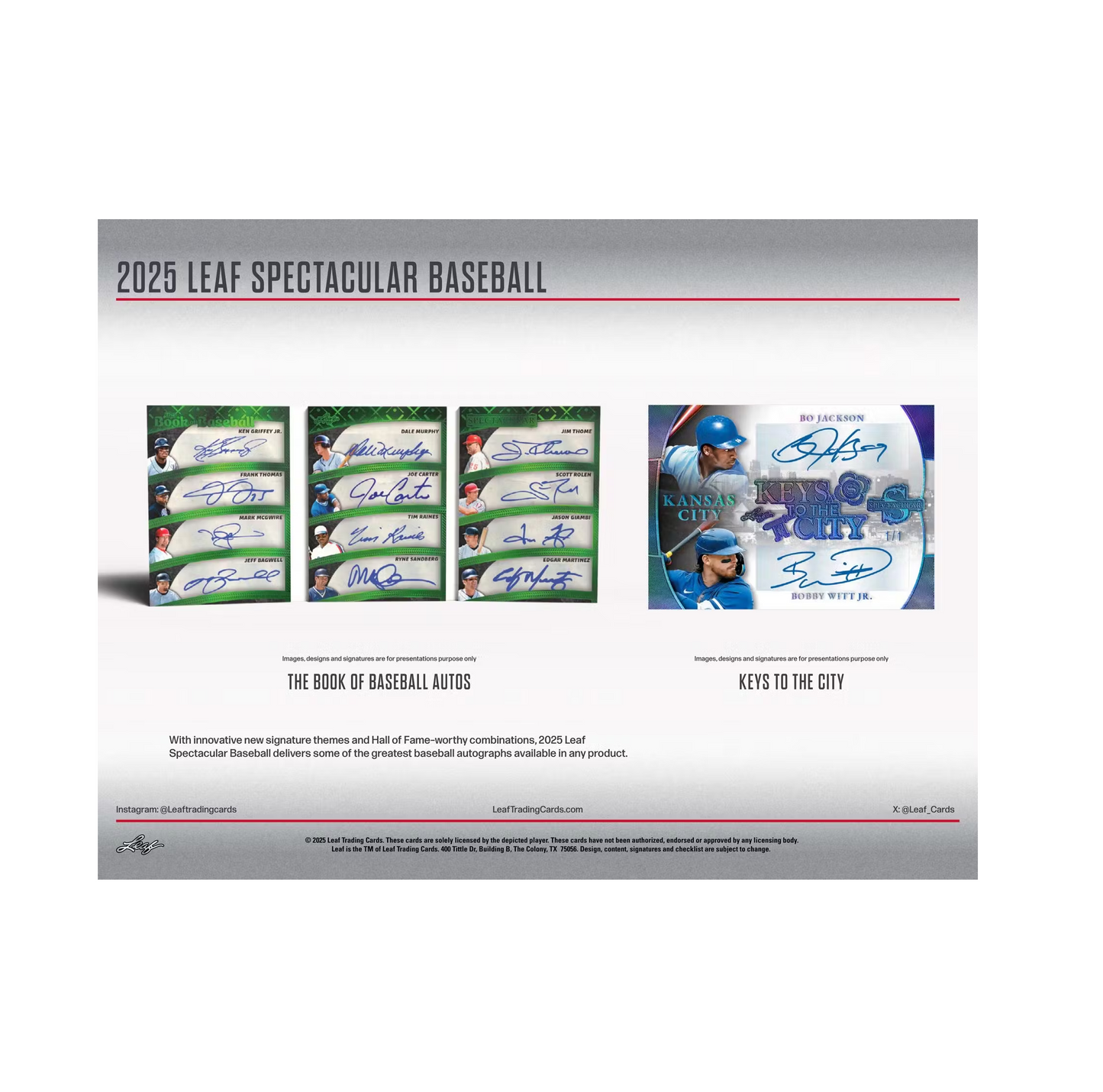 2025 Leaf Spectacular Baseball 3-Box Case