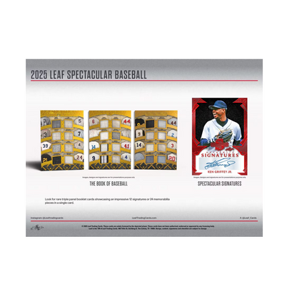 2025 Leaf Spectacular Baseball 3-Box Case