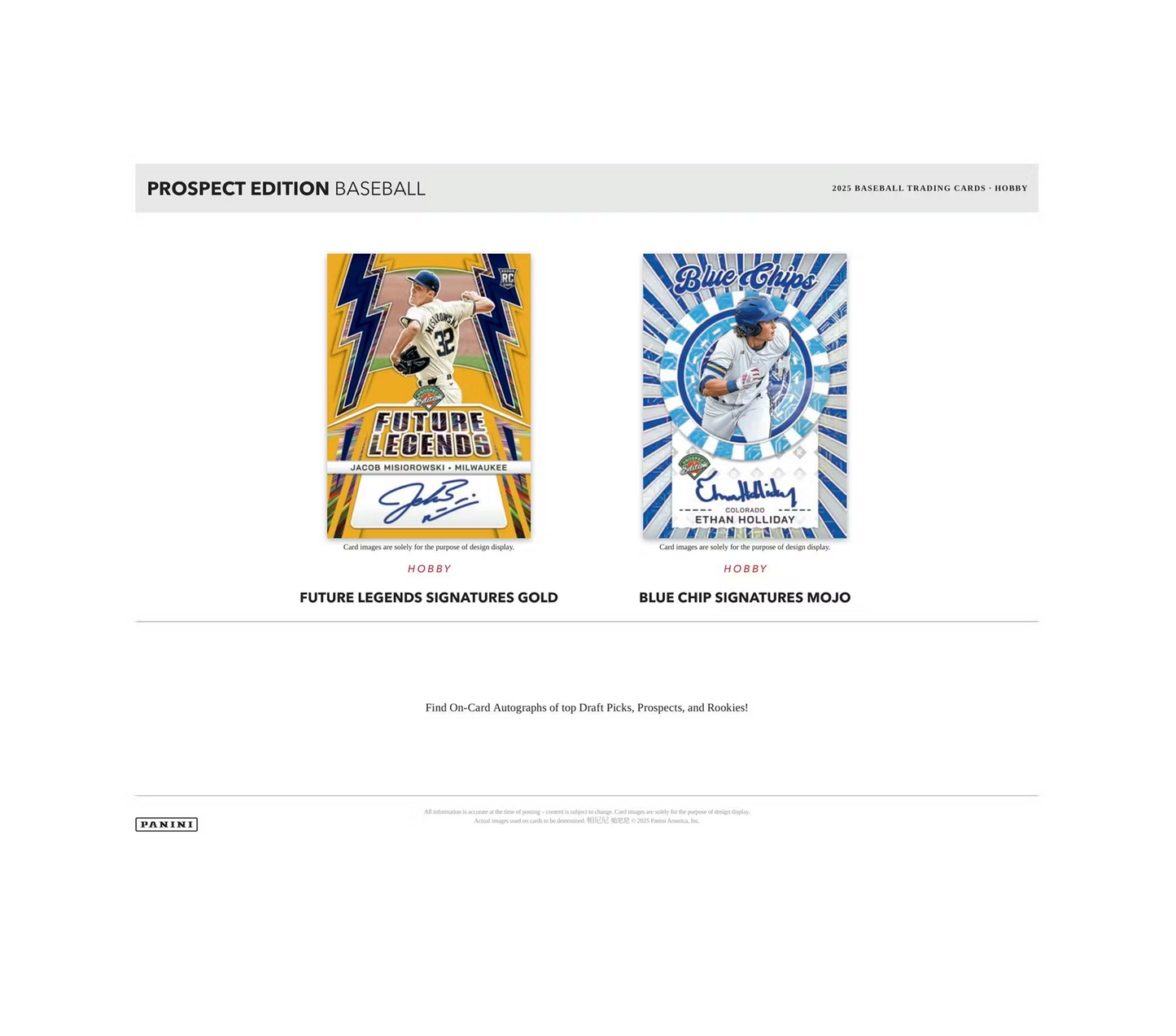 2025 Panini Prospect Edition Baseball Hobby 20-Box Case