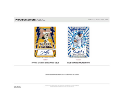2025 Panini Prospect Edition Baseball Hobby 20-Box Case