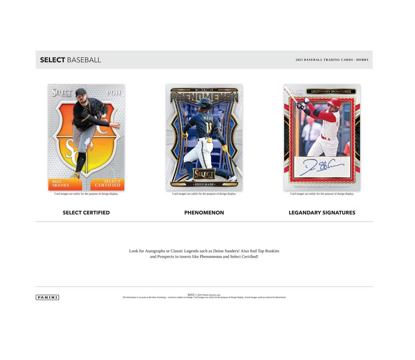 2025 Panini Select Baseball Hobby 12-Box Case