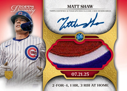2025 Topps Dynasty Baseball Hobby Box