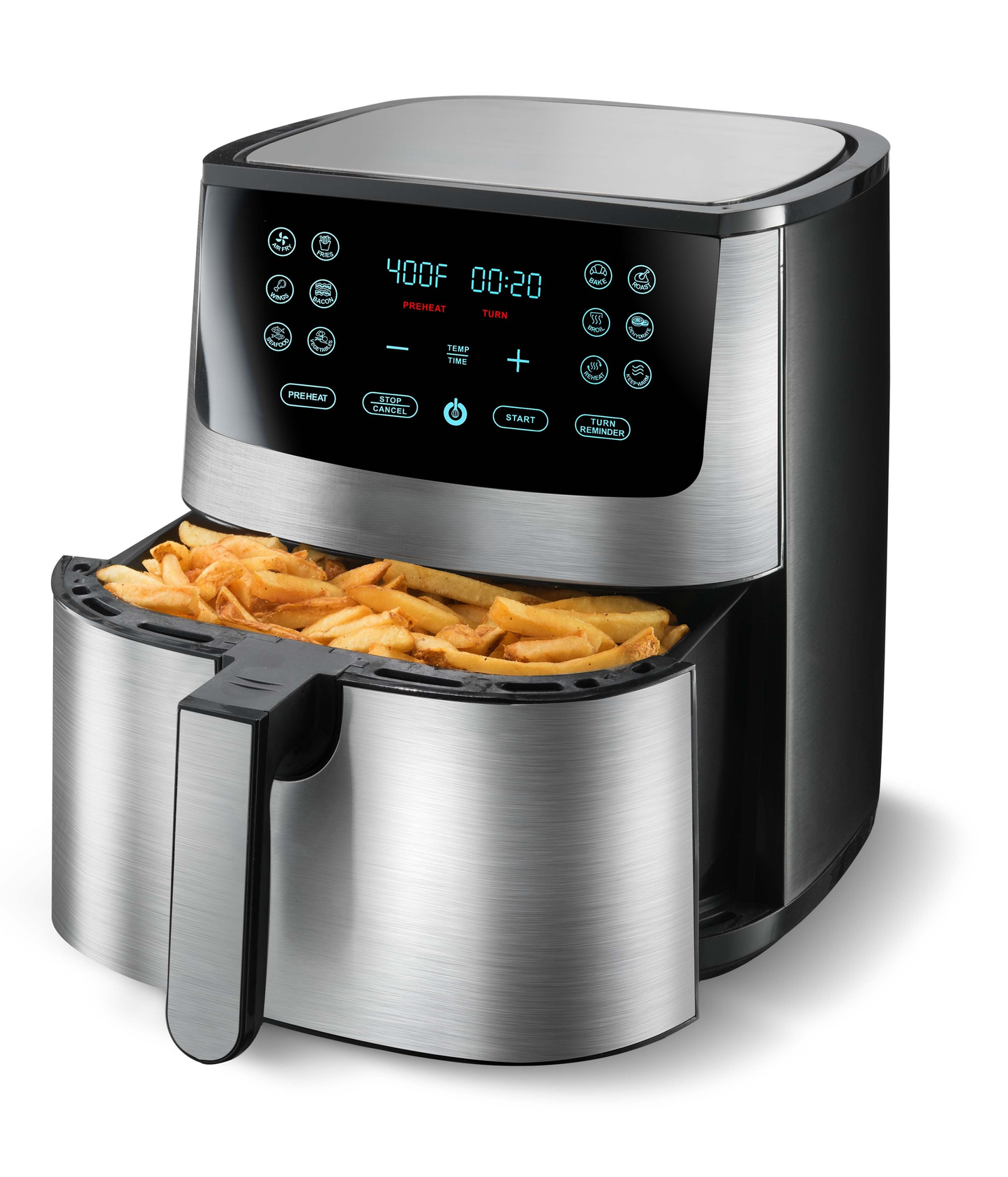 Stainless steel digital air fryer