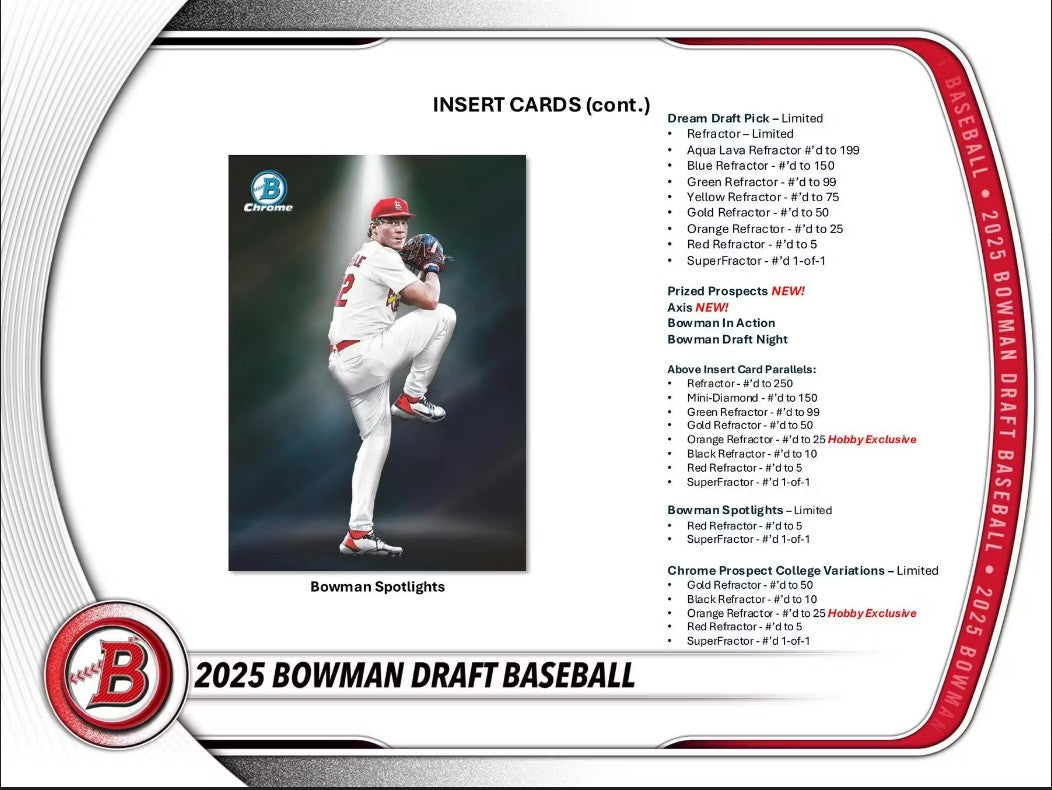 2025 Bowman Draft Baseball Hobby Jumbo 8-Box Case
