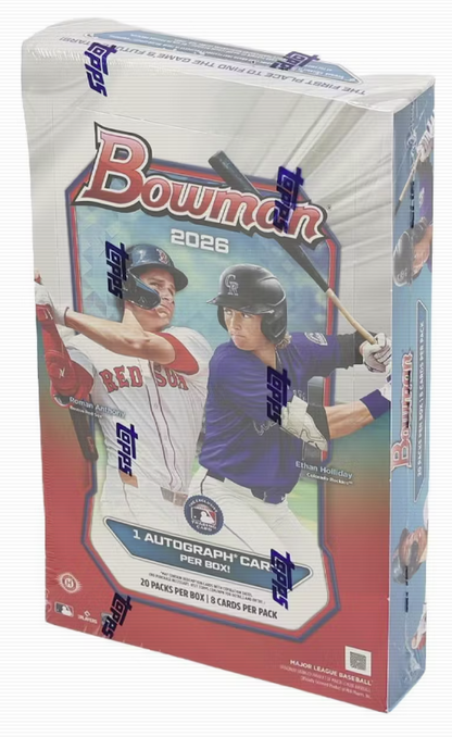 2026 Bowman Baseball Hobby 12-Box Case (Presell)
