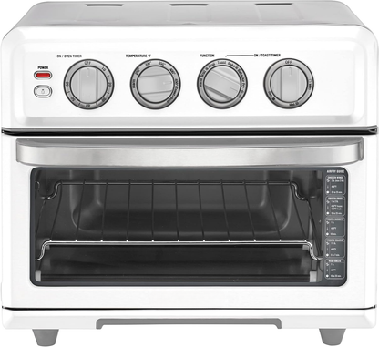Air Fryer + Convection Toaster Oven, 8-1 Oven with Bake, Grill, Broil & Warm Options, Stainless Steel
