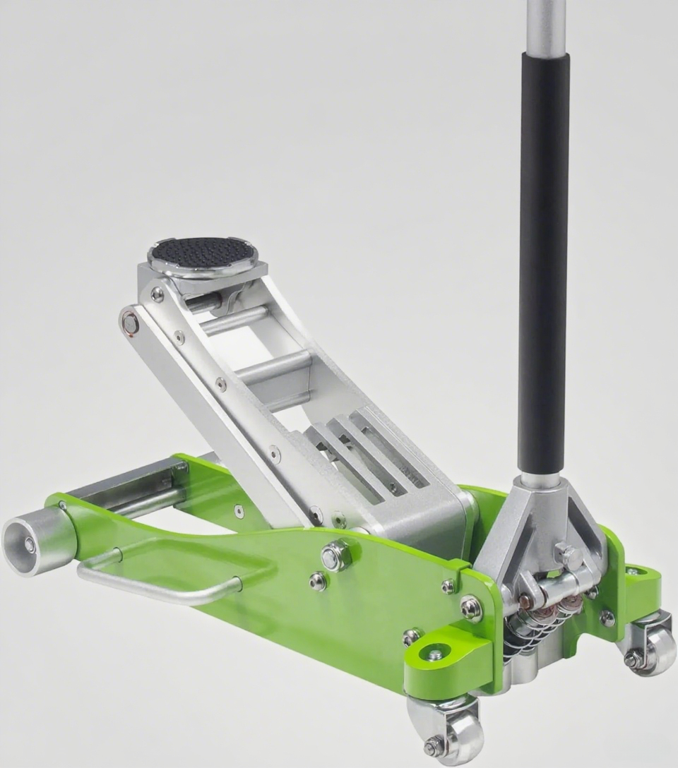 Tools 3-Ton Quick Rise Aluminum Floor Jack with Dual Pump Pistons & Reinforced Lifting Arm